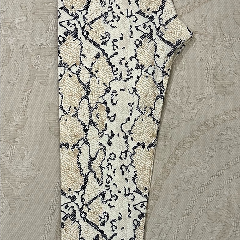 Anthropologie All Fenix White Python 7/8 Legging … - image 4